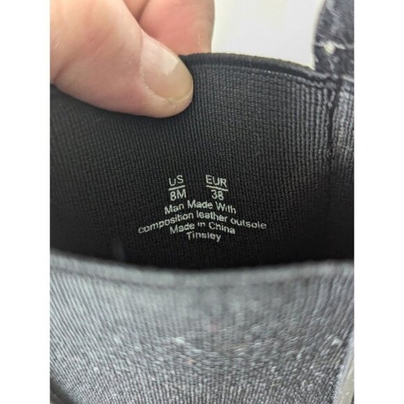 Sam Edelman Ankle Black Chelsea Tinsley Pull On Rain Boots Shoes Booties Size 8M - Picture 10 of 12